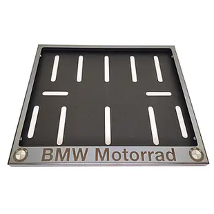 Металева Рамка для мотономера BMW Motorrad Сіра 345635467657876089 фото