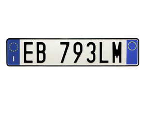 Дублікат італійського автономера 543235 фото