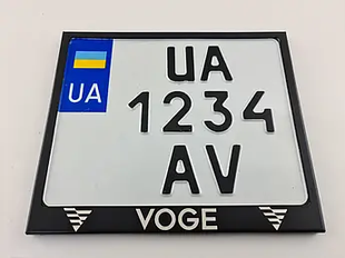 Металева Рамка для мотономера Voge Чорна 45609845069 фото