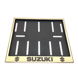Металева Рамка для мотономера Suzuki Золота 0856089757768 фото