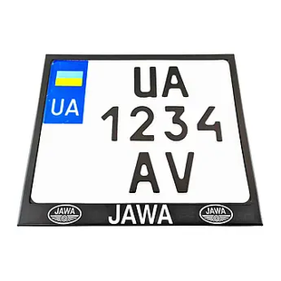 Металева Рамка для мотономера Jawa Чорна 34567465598 фото